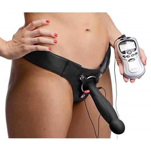 Zeus Electrosex Onyx Strap On Dildo, 1 Count