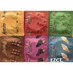 Fantasy Flavored Condoms Pack 100 Condoms : Variety of Flavors Such As Vanilla, Strawberry, Mint, Grape, Chocolate, and Banana. [The Random Fun That You Will Not Know Until You Have Used.]