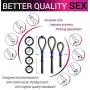 7 Pack Penis Ring Set – 4 Cock Rings w. Clit Stimulating Ball and 3 Adjustable Penis Loops – Erection Enhancing Male Sex Toy 7 Pack Penis Ring Set – 4 Cock Rings w. Clit Stimulating Ball and 3 Adjustable Penis Loops – Erection Enhancing Male Sex Toy