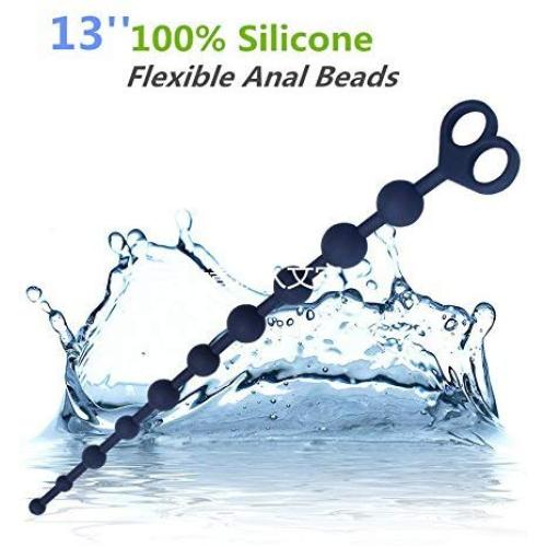 10 Beads Blockage with Pull Ring Easy to Thrust and Twist Silicone Flexible Blockage Interesting Games,Purple