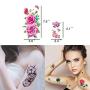 32 Sheets Flower Temporary Tattoos Stickers Lotus Cherry Blossoms Fake Tattoo