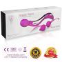 Personal Massager for Women with Free Kegel Balls or Lubricant Handheld Rechargeable Waterproof (Purple + Kegel)