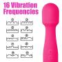 Pheiho Wireless Wand Massager for Relieves Stress, Handheld Personal Massager withPowerful Multi Speed Vibration Small Rechargeable Waterproof Massage Wand