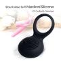 SVAKOM Tyler 100% Waterproof Rechargeable Powerful Vibrating Silicon Penis Ring Rabbit Cock Ring ,Clitoral Stimulate Massager Adult Products for Couples (Black)