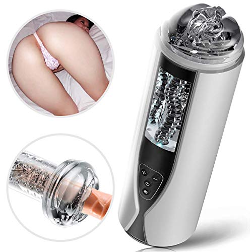 Electric Automatic Telescopic Male Massager Mens Toys with Heating Function, Happy Hands-Free Massage Cup Adullt Toy Male Toy T-Shirt - USB Charging