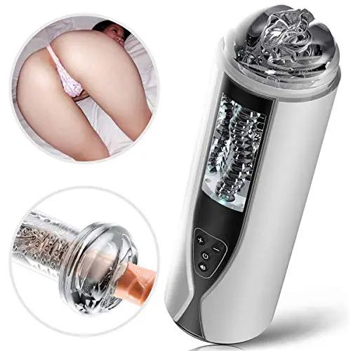 Electric Automatic Telescopic Male Massager Mens Toys with Heating Function, Happy Hands-Free Massage Cup Adullt Toy Male Toy T-Shirt - USB Charging