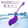 Strongest Waterproof Silicone Massager Ball with Wireless Remote Control - 12 Kinds of Massager Mode - USB Charging - Perfect Match to Help You Relax All The time.(Purple) (Happy-Purple)