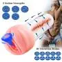 Virgin Pocket Pussy,Sinloli 5 Suction Strengths and 10 Vibration Modes Automatic Male Masturbator Cup with Hymen for Men Masturbation