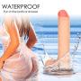 Realistic Dildo Thrusting G spot Remote Control Vibrator with Strong Suction Cup for Hand-Free Sex, Loverbeby Silicone Vibrant Penis Rechargeable Waterproof Anal Vibrating Membrum for Women and Men