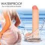 Realistic Dildo Thrusting G spot Remote Control Vibrator with Strong Suction Cup for Hand-Free Sex, Loverbeby Silicone Vibrant Penis Rechargeable Waterproof Anal Vibrating Membrum for Women and Men