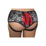 SPORTSHEETS - Plus Size Lace Corsette Strap-On (Grey)