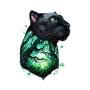 WYUEN 12 PCS/lot Wolf Temporary Tattoo Sticker for Women Men Fashion Body Art Adults Waterproof Hand Fake Tatoo 9.8X6cm FW12-01 (Wolf1)