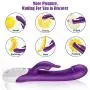 Rabbit Vibrator with Soft Tongue, AILEQI Heating Dildo Vibrator Clit Stimulator Waterproof with 8 Vibration Modes Quiet Dual Motor for Couples Femal Rechargeable (Purple) Rabbit Vibrator with Soft Tongue, AILEQI Heating Dildo Vibrator Clit Stimulator Waterproof with 8 Vibration Modes Quiet Dual Motor for Couples Femal Rechargeable (Purple)