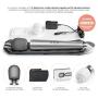 LE WAND - Rechargeable 10-Speed Vibrating Cordless Wand Massager, Gray (2.45 Inches x 7.69 Inches)