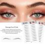 DKAF 2 Pcs 3D Hair-Like Authentic Eyebrows, Waterproof Imitation Ecological Natural Tattoo Eyebrow Stickers, Grooming Shaping Brow Shaper Makeup Eyebrow Transfer-E15