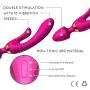 Triple Ended Wand Massager | Three Points of Stimulation | 12 x Speed Patterns | Waterproof | Highest Grade Silicone | Relax & Rejuvenate