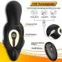 Male Vibrating Prostate Massager, 2 Powerful Motors Rechargeable Anal Vibrator with 10 Stimulation Patterns Remote Control Waterproof Butt Plug Anal Sex Toys for Men, Women & Couples Male Vibrating Prostate Massager, 2 Powerful Motors Rechargeable Anal Vibrator with 10 Stimulation Patterns Remote Control Waterproof Butt Plug Anal Sex Toys for Men, Women & Couples