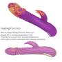 Heating Rabbit Clitoral Vibrator,G Spot Clit Vibrating Dildo Vibrators for Women with Thrusting & Vibration,Waterproof Clitoral G Spotter Stimulator Toys,Adult Sex Toys for Women and Couples