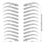 Eyebrows Tattoo Natural Black 66 Pairs! Newly Improved Realistic Fake Eyebrows Waterproof and Long-Lasting 3-5days,Good-looking Eyebrows，Suitable Sizes,Eyebrow Transfers Sticker