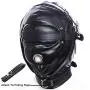 Leather Bondage Gimp Mask Hood, Black Full Face Blindfold Breathable Restraint Head Hood, Sex Toys, for Unisex Adults Couples, BDSM/LGBT Cosplay Restraint Training Toy Fetish Mask Leather Bondage Gimp Mask Hood, Black Full Face Blindfold Breathable Restraint Head Hood, Sex Toys, for Unisex Adults Couples, BDSM/LGBT Cosplay Restraint Training Toy Fetish Mask