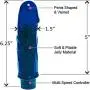 Vibrating Waterproof Jelly Cock 6.25 Inch Cool Blue Vibrating Waterproof Jelly Cock 6.25 Inch Cool Blue