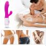 Rabbit G spot Vibrator-Waterproof Tongue Dildo Vibrators Vagina Clitoris Stimulation with 30 Vibration Modes Dual Motor Anal Sex Toys for Women