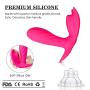 Realistic Vibratòr for Wonem Wearable Vibration P-anties C-litōris Stimulation, Female Wireless Remote Control Charging Sucking Wearable Massage -Rose Red by Dwoon