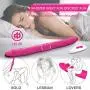 Vibrating Double-Ended Dildos with 9X9 Vibrations for Women Vaginal G-spot and Anal Play, Wireless Remote Dual Motors Rechargeable Realistic Penis Massager Adult Sex Toy for Lesbian Couples (Pink)
