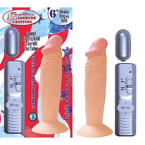 Novelties By Nasswalk All American Whopper Vibrator, 6-inch, Flesh