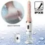 LSANNUY Relax Massage Wand Telescopic Distance Rechargeable Automatic Retractable Multispeed Body Vibrating Massage Wand Machine with Suction Cup for Adult Toys Hands Free Silicone Pleasure Toy