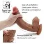 Nabini 12 inch Liquid Silicone Dildo - Lifelike Huge Dong - Strong Suction Cup - Realistic and Extremely Soft Adult Toy - 100% Waterproof Big Size Adult Sex Toy