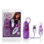 CalExotics Dual Bunny Teaser - Double Bullet Vibrator with Rabbit Tickler - Sex Toys for Couples - Adult Vibe Eggs Massagers - Purple