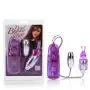 CalExotics Dual Bunny Teaser - Double Bullet Vibrator with Rabbit Tickler - Sex Toys for Couples - Adult Vibe Eggs Massagers - Purple