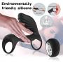 Zeezm Lovely and Fascinating Cǒckríng Double Rìng Vîb-Rát-Ing Stable Quality GoudatSHIRT USB Rechargeable DelayVîb-Rát-Or Delay Pattern Clít-ôrial Stímulator Fine Men Couples Lightweight