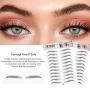 DKAF 2 Pcs 3D Hair-Like Authentic Eyebrows, Waterproof Imitation Ecological Natural Tattoo Eyebrow Stickers, Grooming Shaping Brow Shaper Makeup Eyebrow Transfer-E10