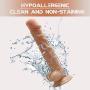 10" Dildo with Suction Cup Base Fake Penis Sex Toy with Balls for Vaginal G Spot and Adult Toys for Women (Flesh)