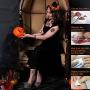 DUOFIRE Halloween Decorations Bloody Footprint Handprint Weapons Floor Window Wall Sticker and Wound Tattoos for Halloween Party Horror Decal 12 Sheets