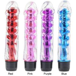 eKingstore Popular New Designed 7.1inch Crystal Soft Vibration Vibrator Wand Av Stick Super Strong Shock G-spot Stimulate Masturbation Electric Dildo Vibrating Waterproof Jelly Fun Jelly Sex Penis Dildo Cock Body G-spot Stimulate Massager Vibrating Stimul