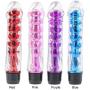 eKingstore Popular New Designed 7.1inch Crystal Soft Vibration Vibrator Wand Av Stick Super Strong Shock G-spot Stimulate Masturbation Electric Dildo Vibrating Waterproof Jelly Fun Jelly Sex Penis Dildo Cock Body G-spot Stimulate Massager Vibrating Stimul