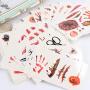 Halloween Temporary Tattoo Stickers Day of the Day Temporary Tattoos 30 Sheets Blood Scar Water Proof Temp Tattoos for Women Kids Girls Hand Face Leg Arm Neck Body Art Decorations Cosplay Supplies