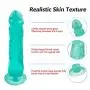 JRZDFXS Silicone Unisex Strap On Toy Waist Adjustable Double Role Play for Female Beginner Personal Body (Color : Green)