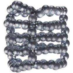 CalExotics Ultimate Stroker Beads with 5-Row of Stretchy Support Rings - Silver