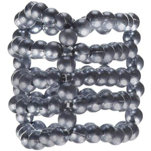 CalExotics Ultimate Stroker Beads with 5-Row of Stretchy Support Rings - Silver