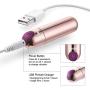 Mini Wireless Clitoris and G-Spot Stimulator for Adult Sex Play, with USB Charging, Luvkis 10 Magic Patterns Powerful Wand Massager, Waterproof, Powerful but Quiet, Pocket Size for Traveling Vibrant