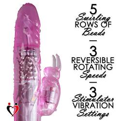 Purple Rabbit Vibrator Slim Bunny LeLuv Bundle with Multispeed Egg