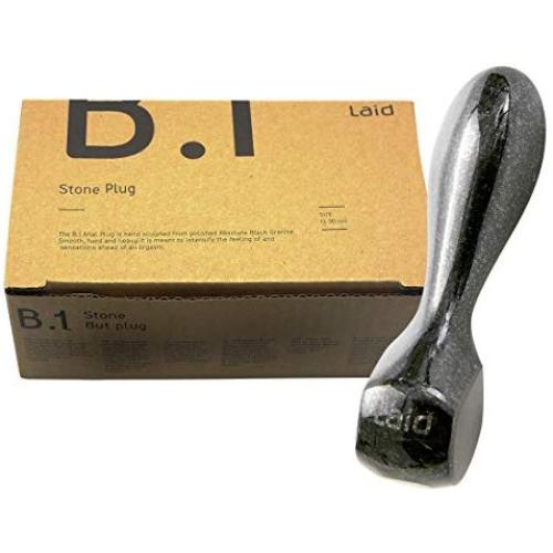 Laid B.1 Stone Plug, Absolute Black Granite