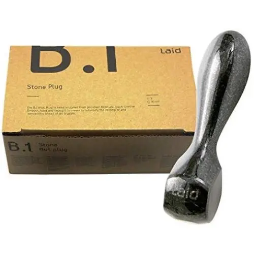Laid B.1 Stone Plug, Absolute Black Granite