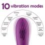 Classic Vibrator for Beginners, Fondlove Mini Vibrators with 10 Powerful Modes Waterproof G-spot Vibrator Clitoris Stimulator Rechargeable Dildos Bendable Adult Sex Toys for Women and Couple