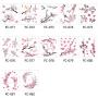 12 Sheets Cherry Blossoms Temporary Tattoo Sticker for Women Body Art in Spring Summer