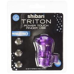 Shibari Triton Power Touch Finger Vibe, 6 batteries included, Ultra Powerful Vibration that Slips Right on your Finger